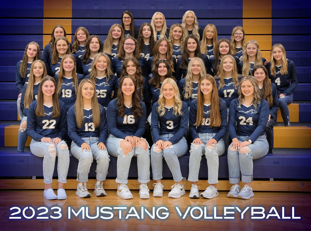 2023 Mustang Volleyball Team 