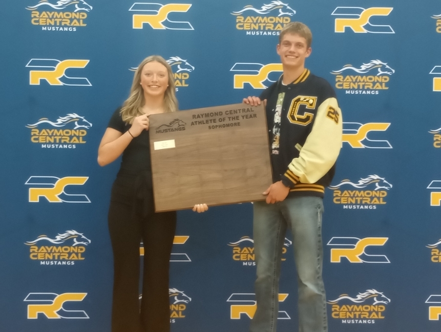 sophomore athletes of the year, Quincy Cotter and Reid Otto