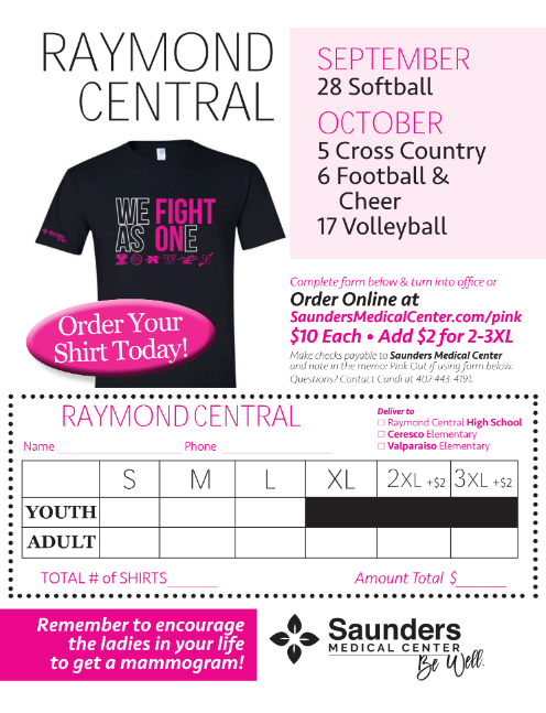 pink out order form
